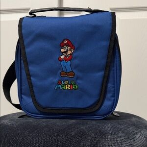 Vintage Nintendo Super Mario Blue Messenger Bag